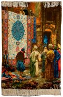 Wool and Silk Tapestry: Remarkable Re-Creation of "The Carpet Merchant" by Jean-Leon Gerome