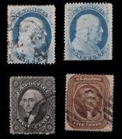 1857-60 Used Group Of 4 Stamps