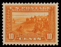 10Â¢ Panama-Pacific, perf 12, orange