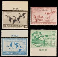 RW3, 13, 15-16 Group Of 4 Duck Stamps