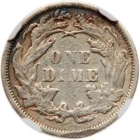 1873 Liberty Seated 10C. Arrows - 2
