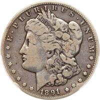 1891-CC Morgan $1