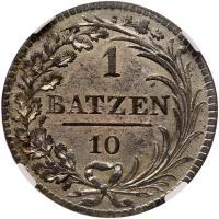 Switzerland: Freiburg. Batzen, 1811 - 2