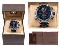 Men's 18K White Gold Louis Vuitton Tambour "Regate" (Louis Vuitton Cup) Chronograph Watch with Original Presentation Box