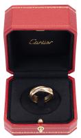 Vintage Cartier Trinity Ring in White, Yellow and Rose Gold