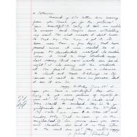 Richard Ramirez: Serial Killer (1984-1985) Handwritten Letter to Female Pen Pal, from 1993 in Prison.