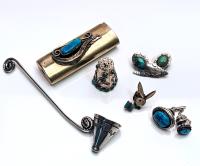 Native American Arts: Terrific Collection of Native American Sterling Silver Accessories and Jewelry