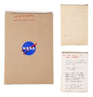 Gus Grissom Apollo 1 Notebook Entries Beginning June 11, 1966. Half the Notebook Filled with His Notes. Notation on Vers