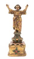 Christ As a Child Or St. Joseph Huamanga Carving From Spanish Colonial Peru 19th Cen.