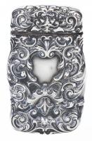 Sterling Silver Matchstick Holder with Symmetrical Scrollwork