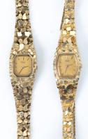 Two (2) Ladies Seiko Quartz Watches Each with Custom Made 14K Watch Bands, Beautiful Pre-Owned Condition.