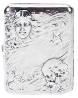 Blackinton Silver Cigarette Case with Art Nouveau Design