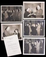 John Edgar Hoover: TLS by Hoover During First Year in Office and Five (5) Double Weight Photos 1949-1955 - 2