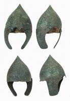 Greek Bronze Pilos Helmet of Conical Form With Cheek Flaps, Outstanding Display Piece