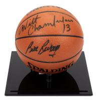 Two Legends of Basketball: Wilt Chamberlain and Bill Russell Dual Signed Basketball. A Significant Piece For Any Fan of Basketba