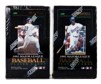 10 Boxes Pinnacle Baseball Cards 1992. 6 of Series One 4 of Series Two, Factory Shrink Wrapped and in Choice Condition.