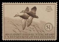 Hunting Permit, 1940, $1 Black Mallards - 2