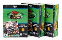 Twelve (12) 1991 Topps Stadium Club Premium Football Cards, All Unopened in Excellent Condition.