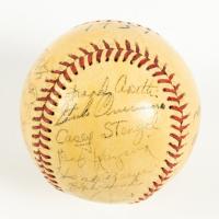 1951 World Series Champions New York Yankees Team Signed Ball: 26 Signatures Including Bill Dickey, Johnny Mize and Case - 2