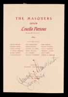 Rare Dual Signed Program by Jerry Lewis and Dean Martin a Birthday Program for The Masquers Honoring Louella Parsons - 2