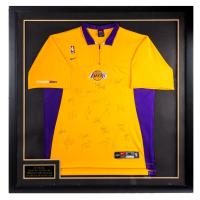 LA Lakers History! 21 Signatures on a Nike Lakers Warm Up Shirt from the 2003-2004 Season. COA Letter by Online Authenti