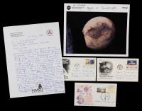 Tombaugh, Clyde W: Five Signed Pieces including ALS by the Discoverer of Pluto Including a Signed NASA Rendering of the - 2