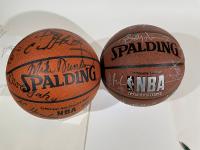 Los Angeles Clippers: Two Team Signed Balls One With Additional Coaches and Players