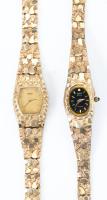 Two Vintage Ladies Watches: Paul Maret and Seiko Quartz Watches in 14K Yellow Gold Bracelet Bands of Fine Quality