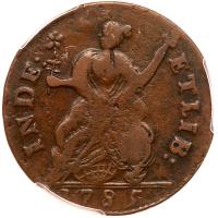 1785 Connecticut Copper. Bust Right, Miller 3.2-L - 2