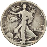 1921-D Liberty Walking 50C