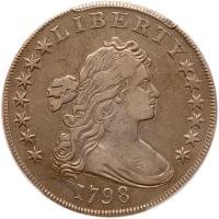 1798. Large Eagle. Pointed 9, 4 lines. B-14; BB-122