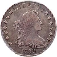 1799. Irregular Date, 13 Stars on reverse. B-15; BB-152