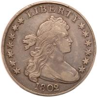 1802, 2 over 1. Narrow date. B-1; BB-231