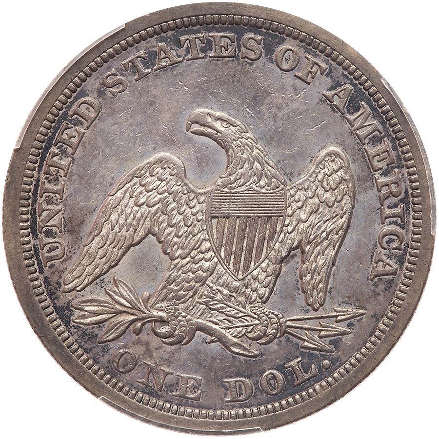 1847 Liberty Seated $1