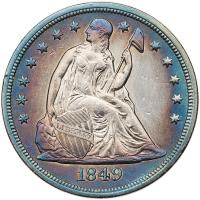 1849 Liberty Seated $1