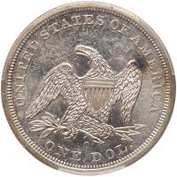 1860-O Liberty Seated $1 - 2