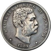 Hawaii. Dollar, 1883