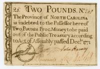 North Carolina. Dec. 1771. Two Pounds