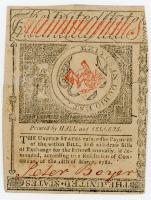 Massachusetts. May 5, 1780. Three Dollars