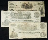 5-piece group of T41. 1862. $100 Notes