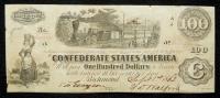 3-piece lot of 1862 San Antonio, TX Issued $100 CSA Notes