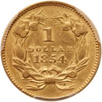 1854 $1 Gold Indian - 2