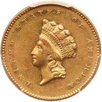 1854 $1 Gold Indian