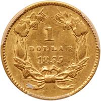 1855 $1 Gold Indian - 2