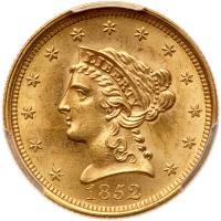 1852 $2.50 Liberty