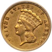 1854 $3 Gold