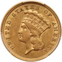 1854 $3 Gold