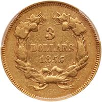 1855 $3 Gold - 2