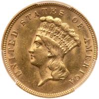 1874 $3 Gold