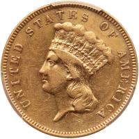 1874 $3 Gold